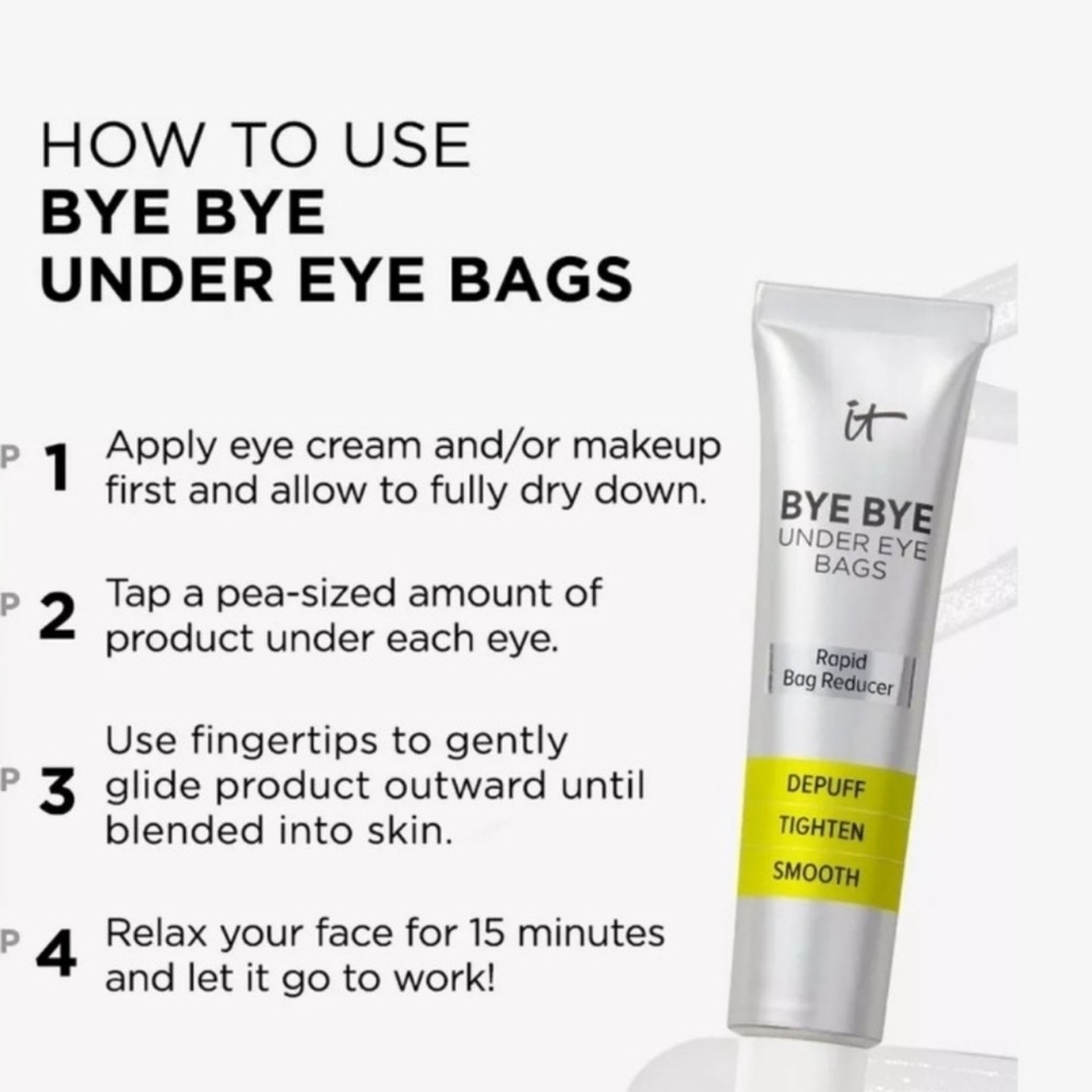 IT Cosmetics Bye Bye Under Eye Bags Cream - Silver and Yellow - Picture 2 of 10